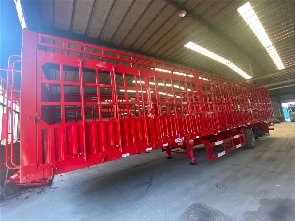 साइडबार थ्री-एक्सल सेमी-ट्रेलर ट्रेलर टायर एक्सल