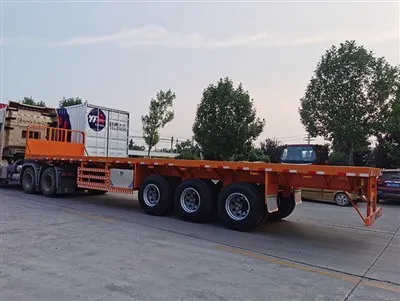 सीधे बीम फ्लैट अर्ध-ट्रेलर